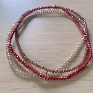 Crystal Stretch Choker Set 15 inches